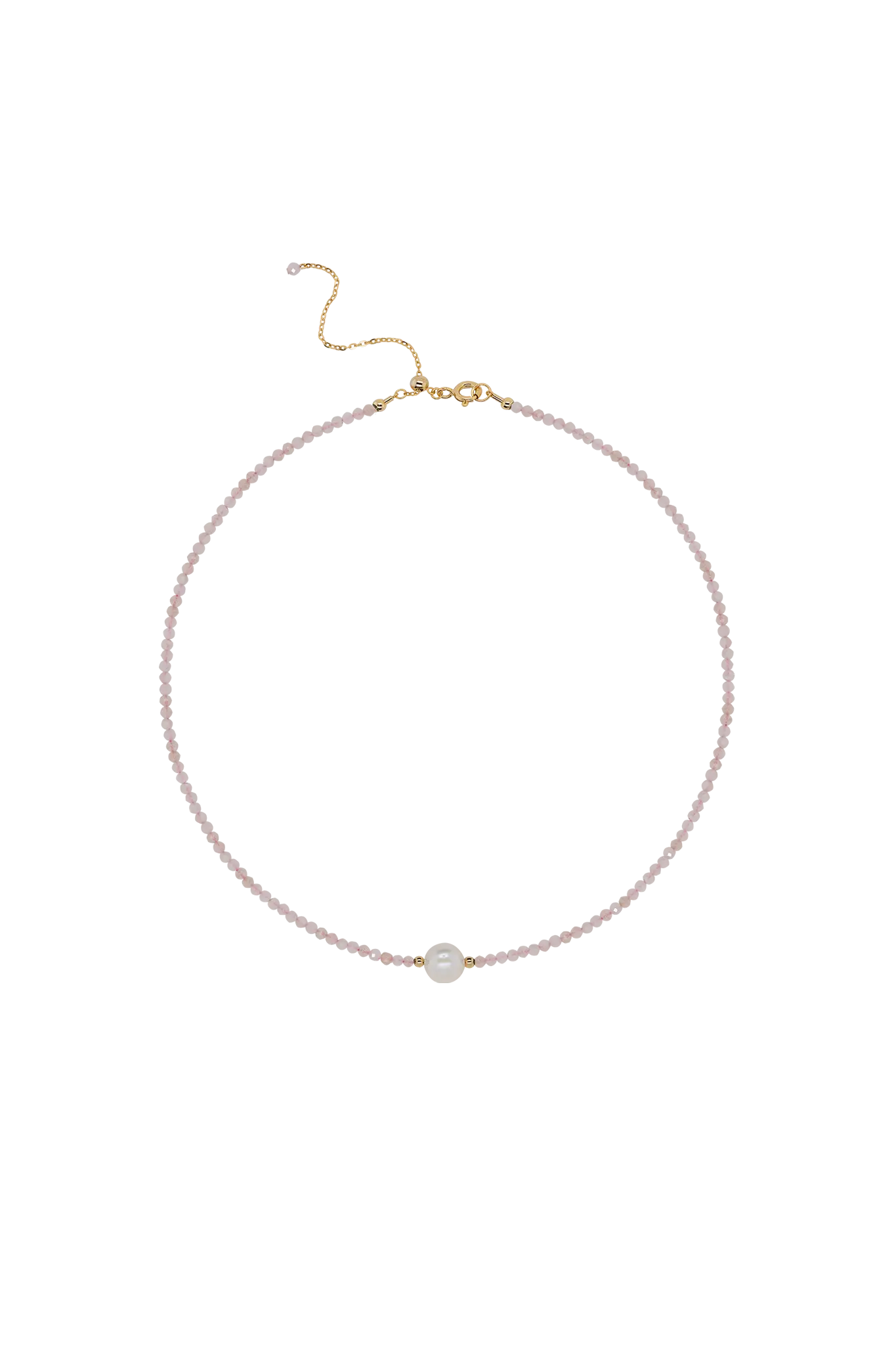 Colier Argint Morganite&Pearl LisaConcept