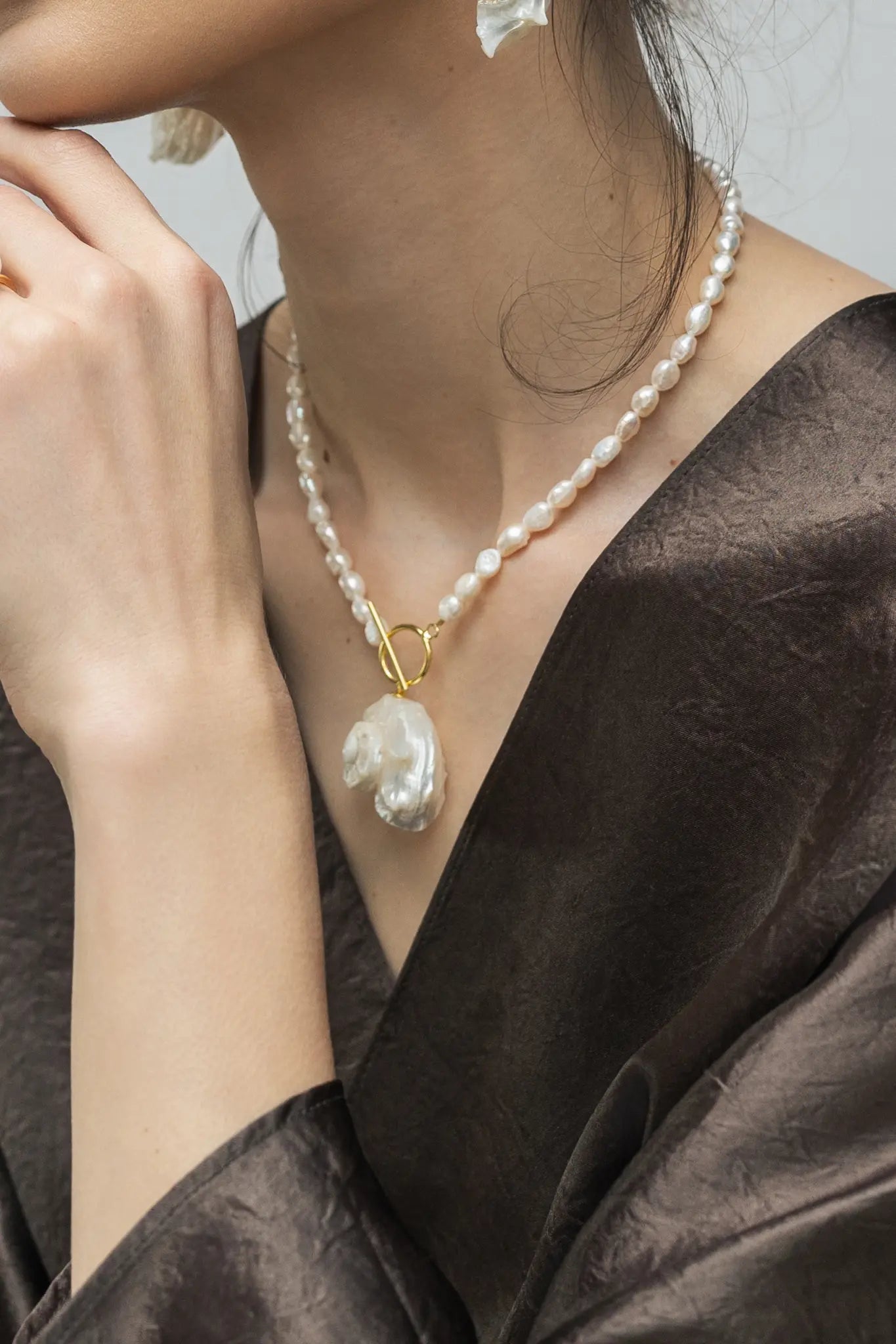 Colier Argint Odette Seashell LisaConcept