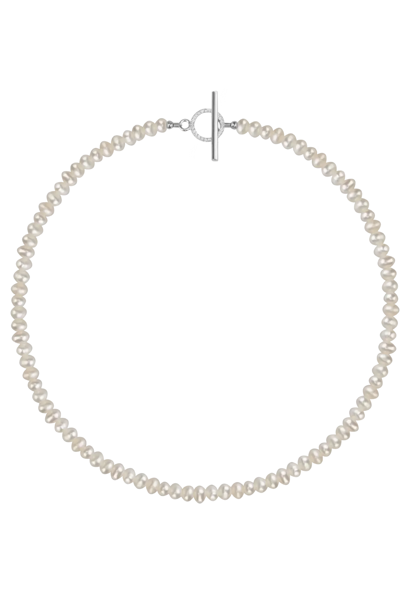Colier Argint Pearl Bead - sparkling Lisa&Co.