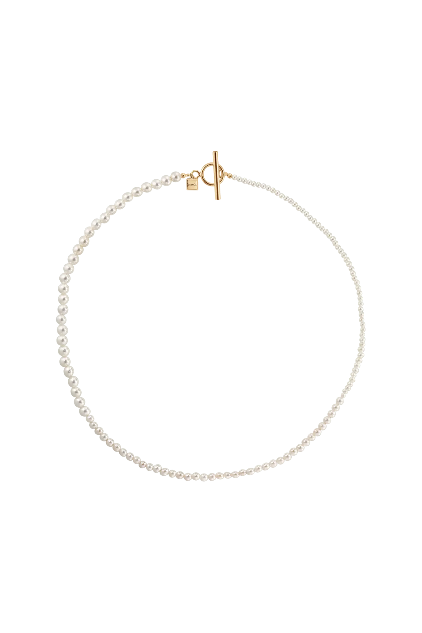 Colier Argint Pearl Gradient Delicate LisaConcept