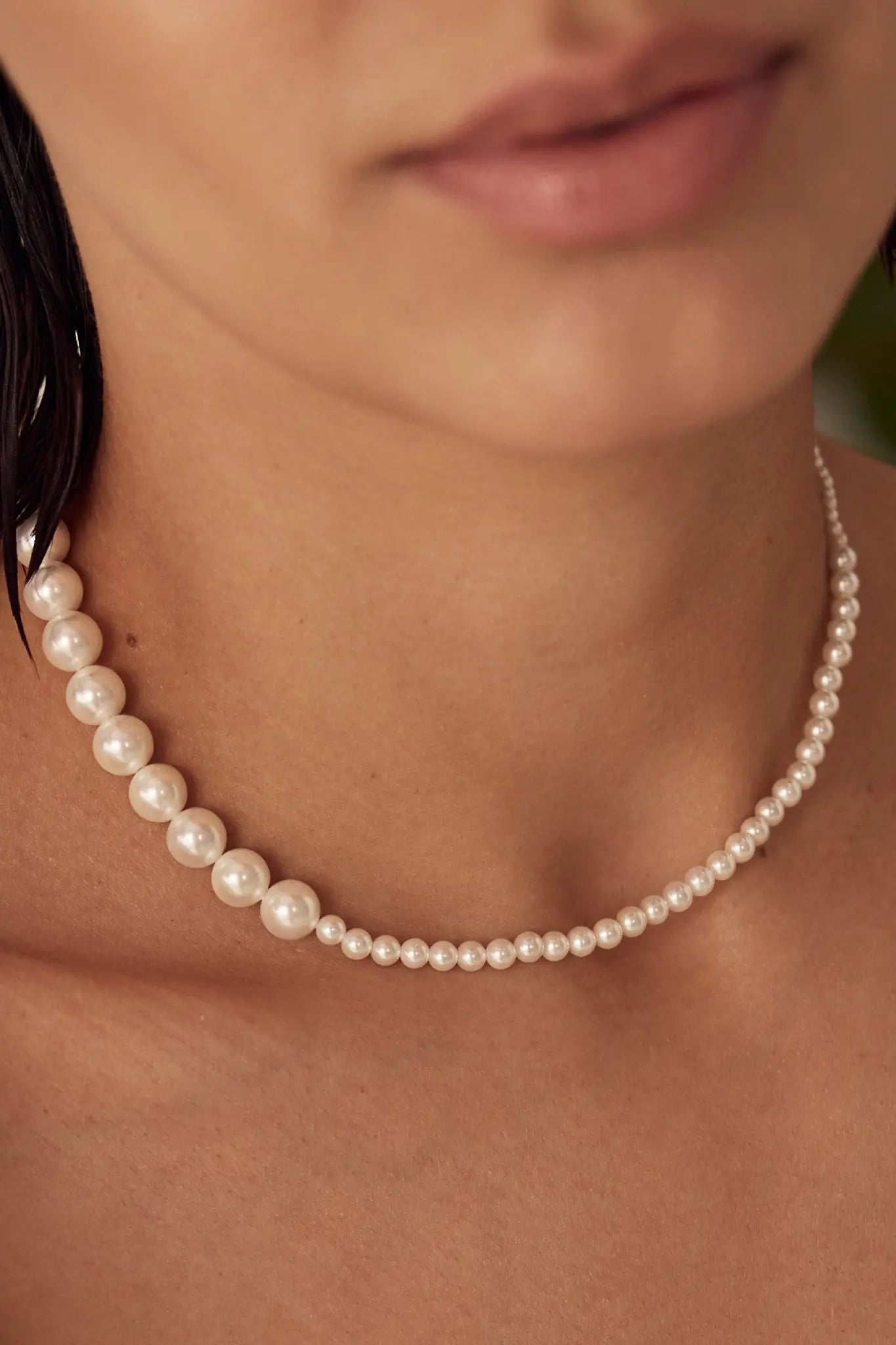 Colier Argint Pearl Gradient III LisaConcept