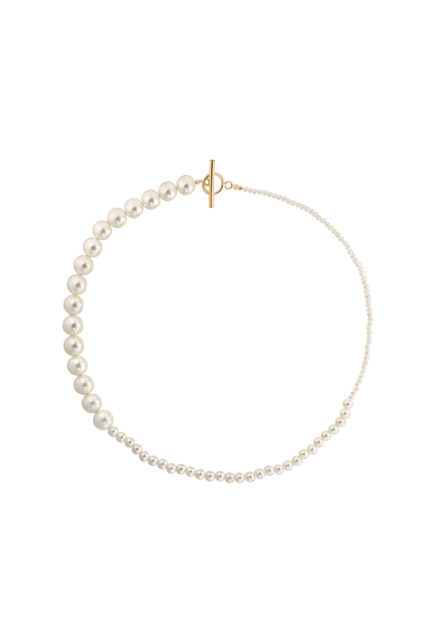 Colier Argint Pearl Gradient III LisaConcept