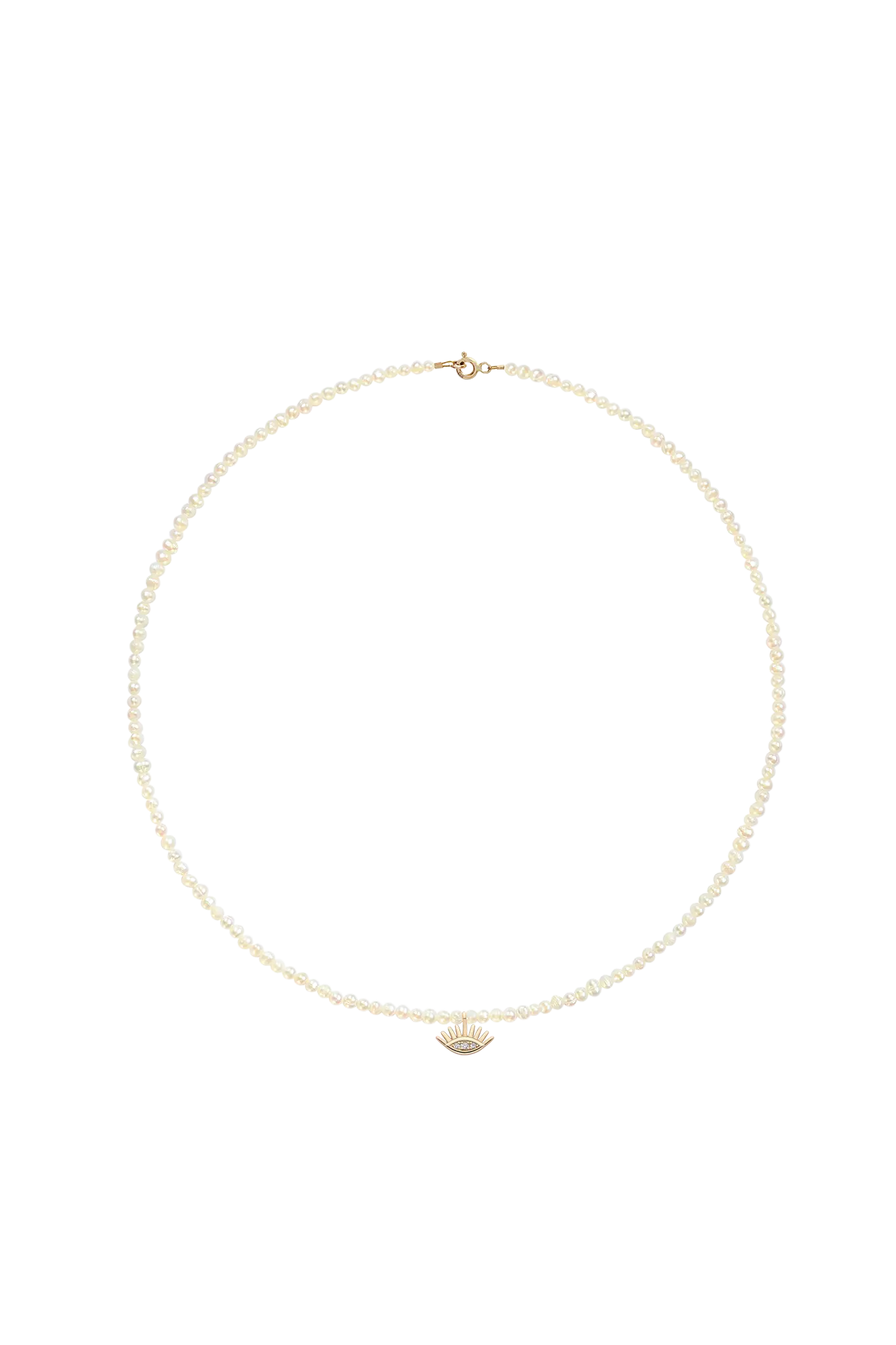 Colier Argint The Eye Pearls Lisa&Co.