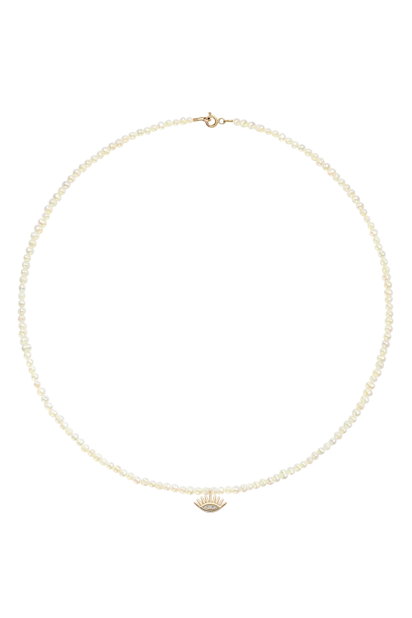 Colier Argint The Eye Pearls Lisa&Co.