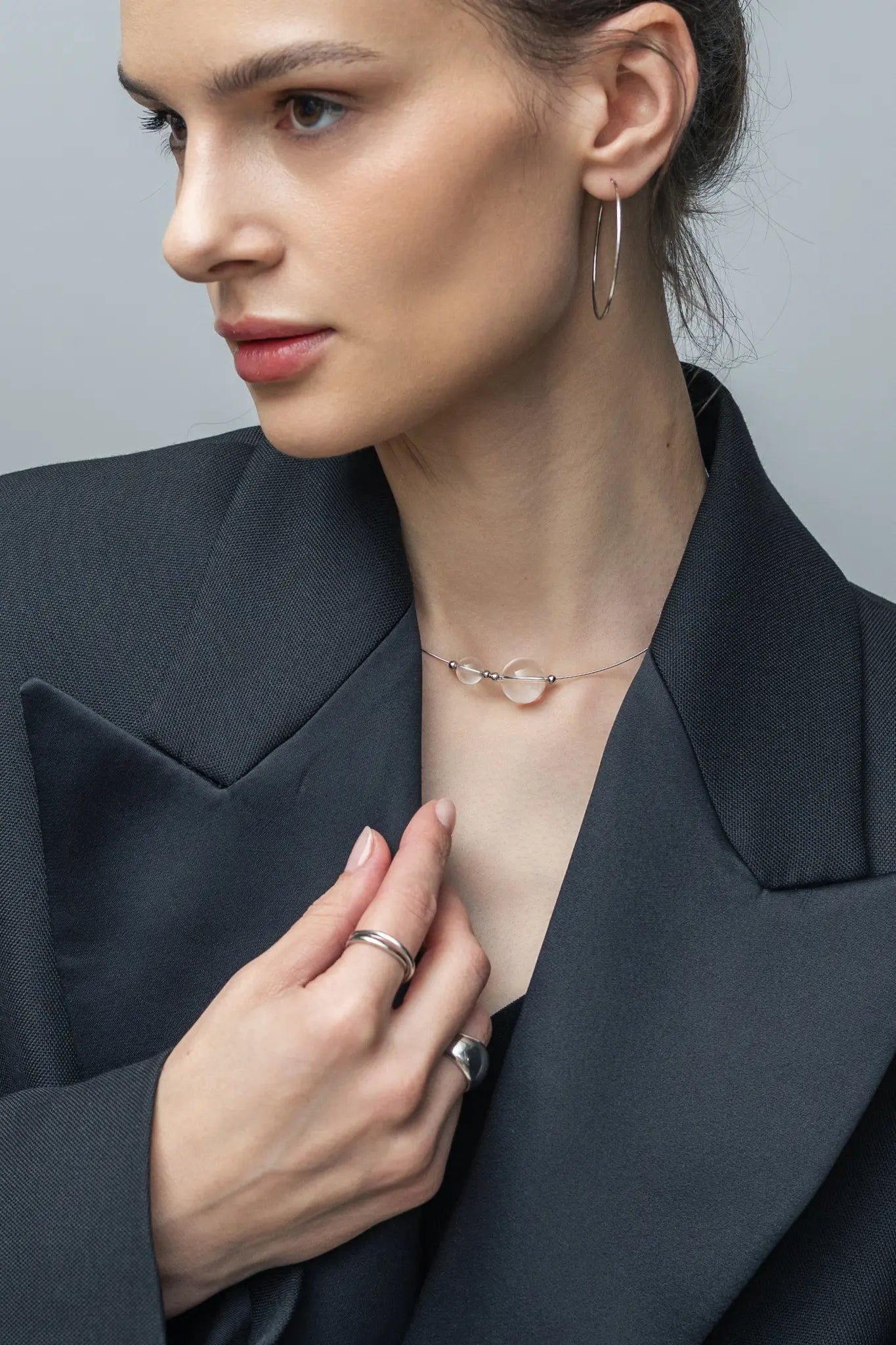 Colier Argint Translucent Lisa&Co.