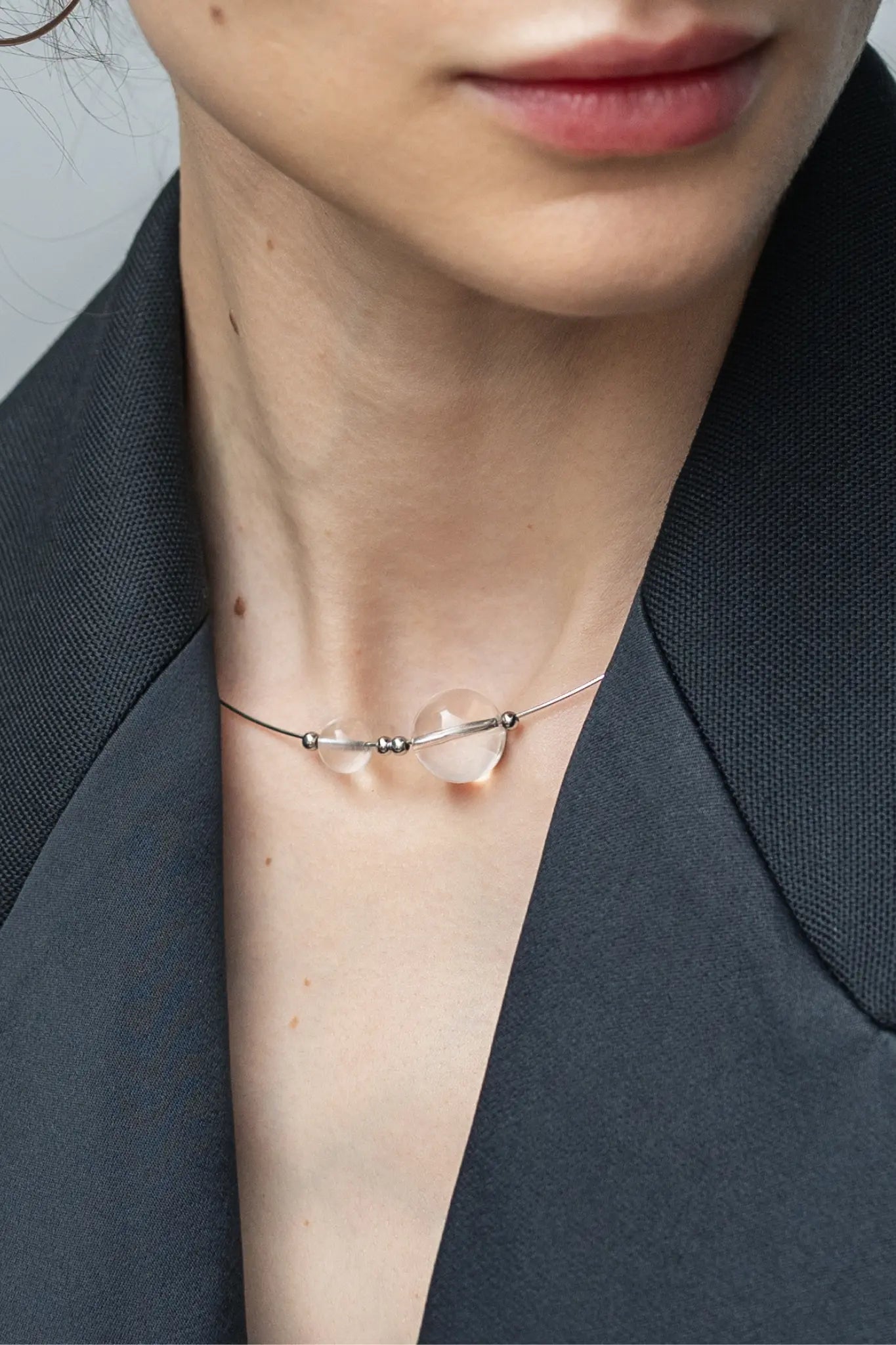 Colier Argint Translucent Lisa&Co.