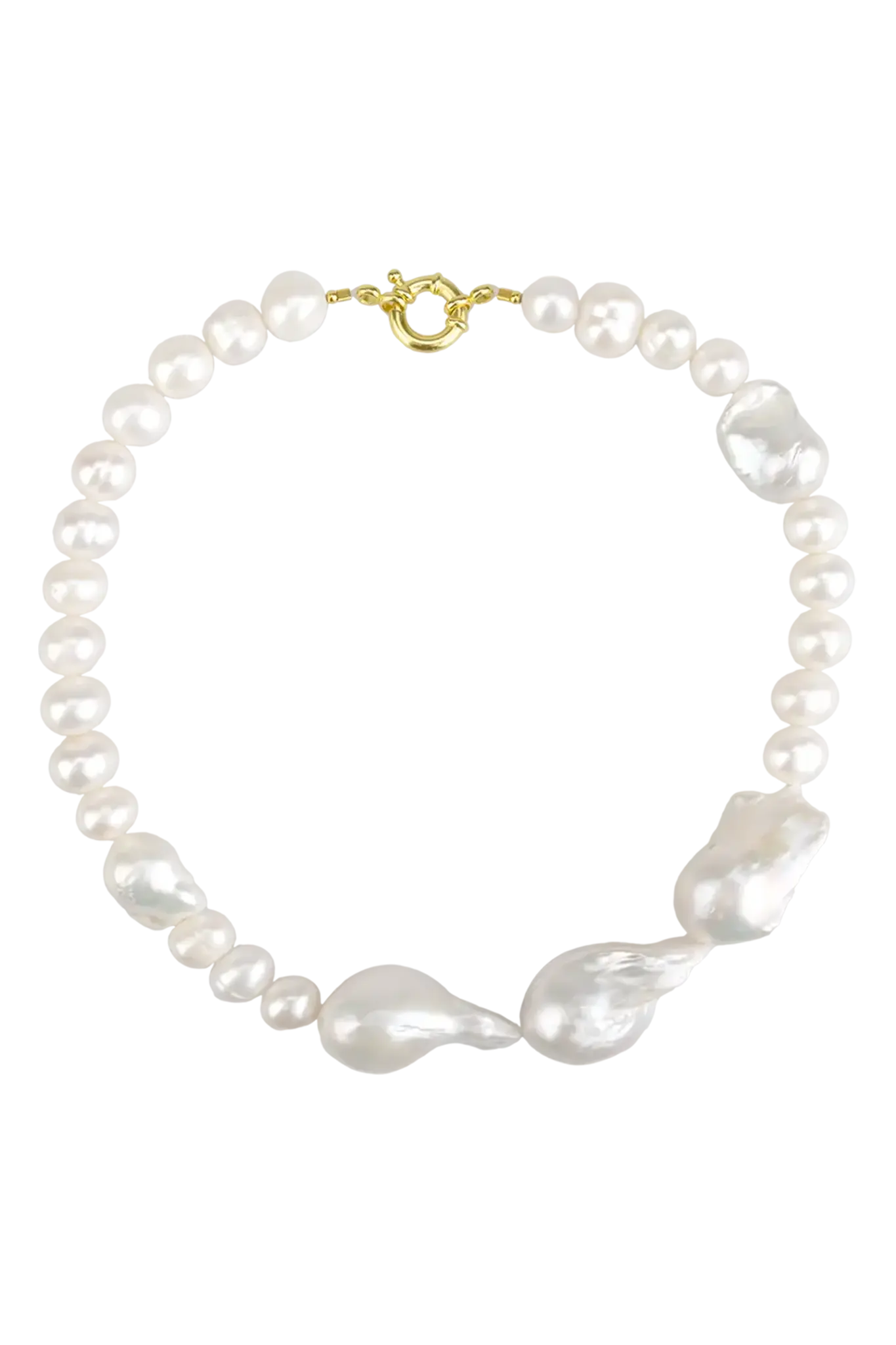 Colier Argint Trio Baroque Pearls Lisa&Co.
