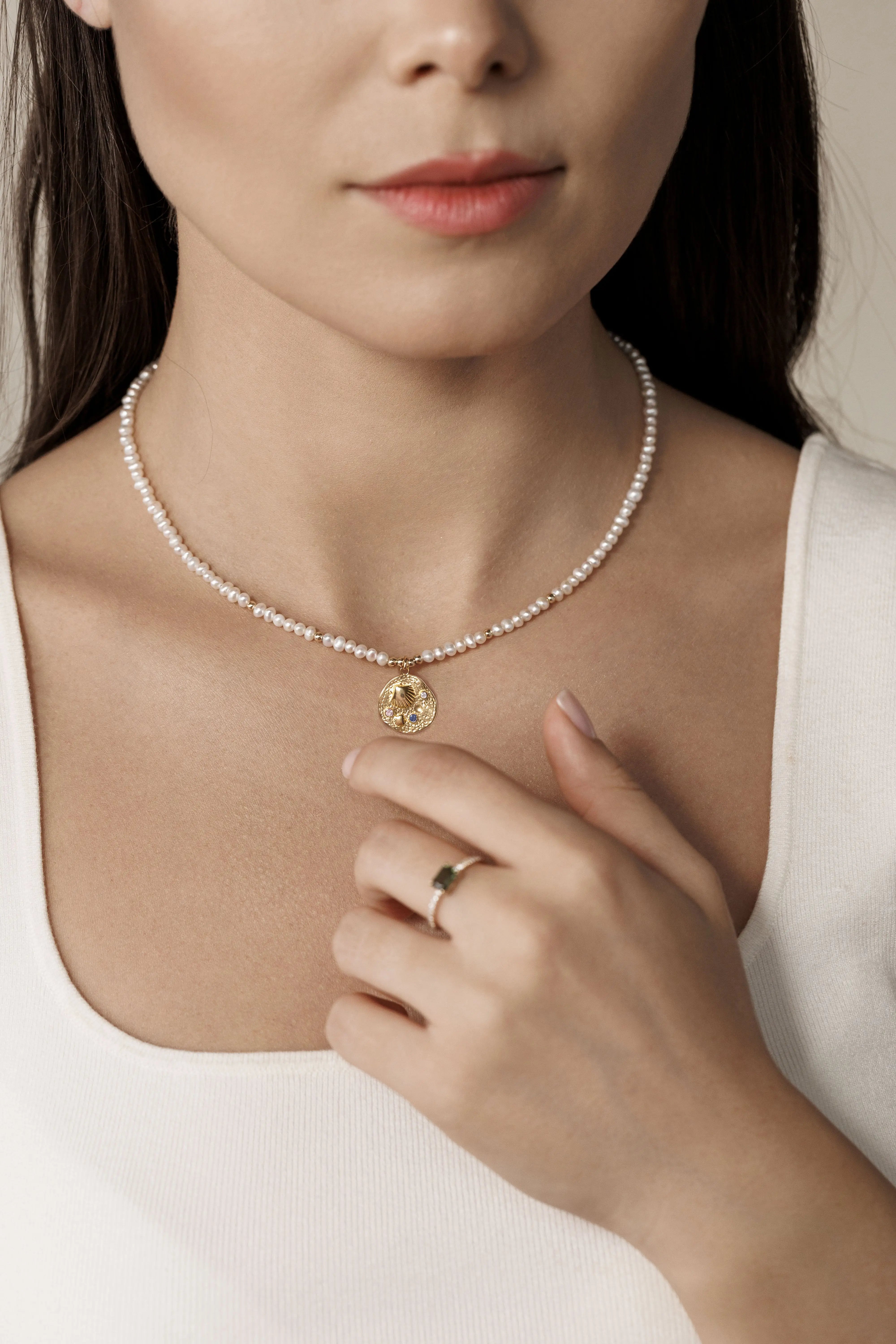 Colier Argint Wink Gemstone Lisa&Co.