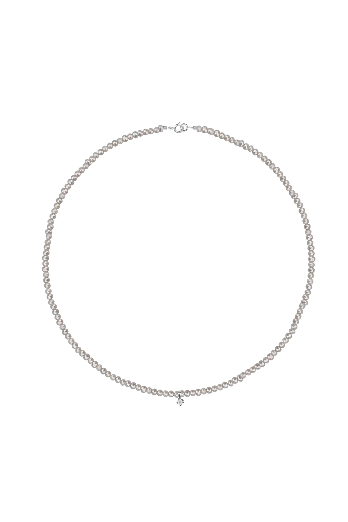 Colier Aur Grey Pearls&Diamond Lisa&Co.