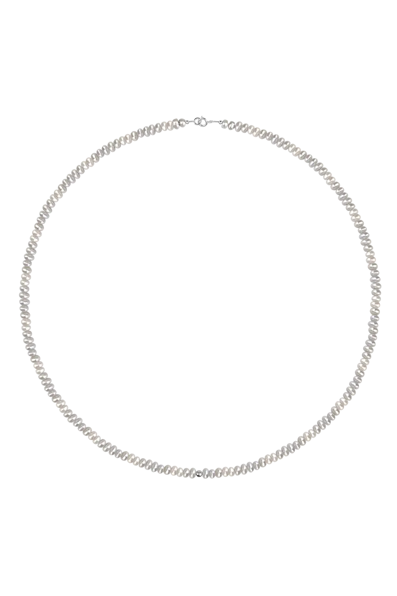 Colier Aur Mini Grey Pearls Lisa&Co.