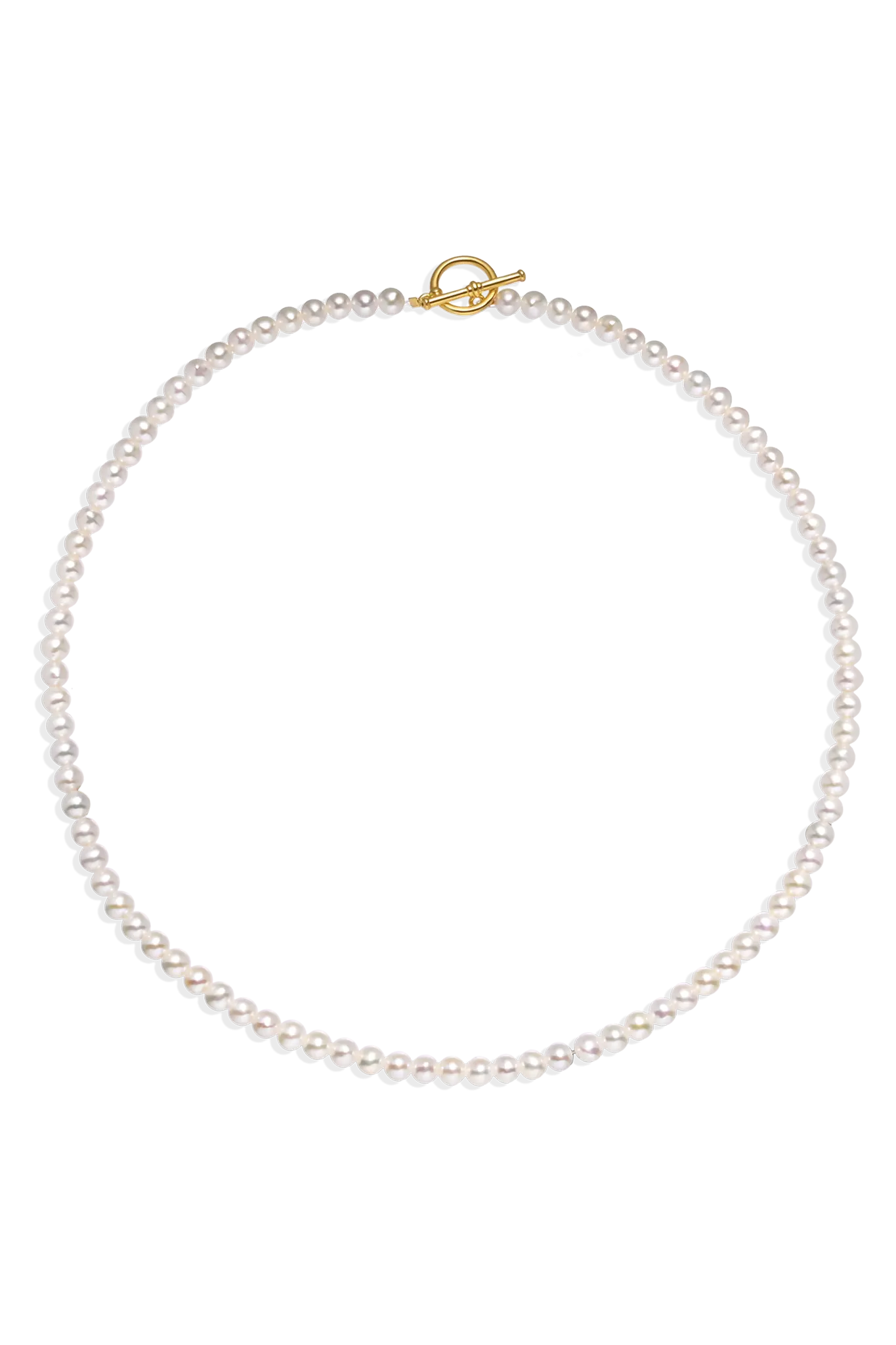 Colier Aur Simple Pearls LisaConcept