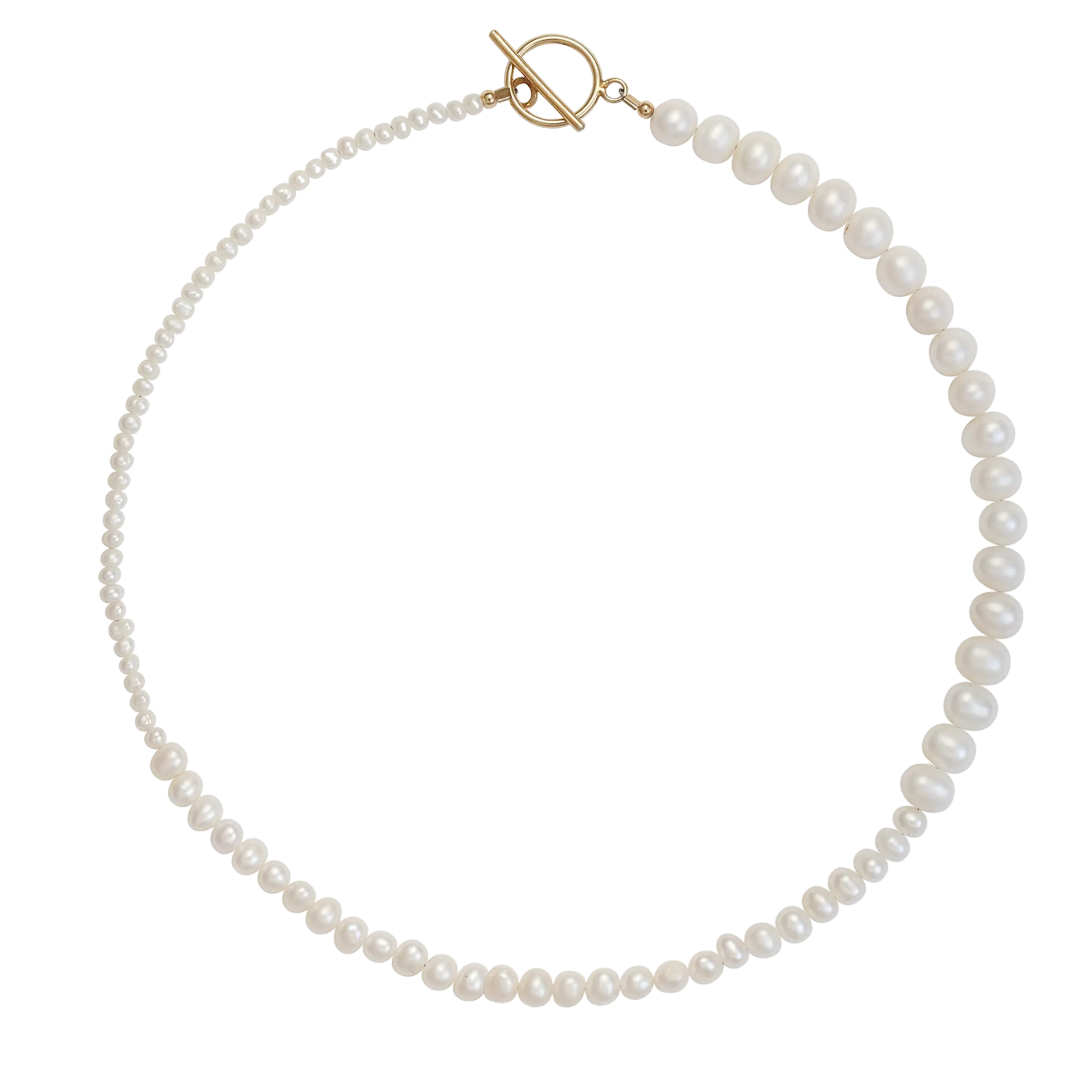 Colier Pearl Gradient III - Aur 14K LisaConcept