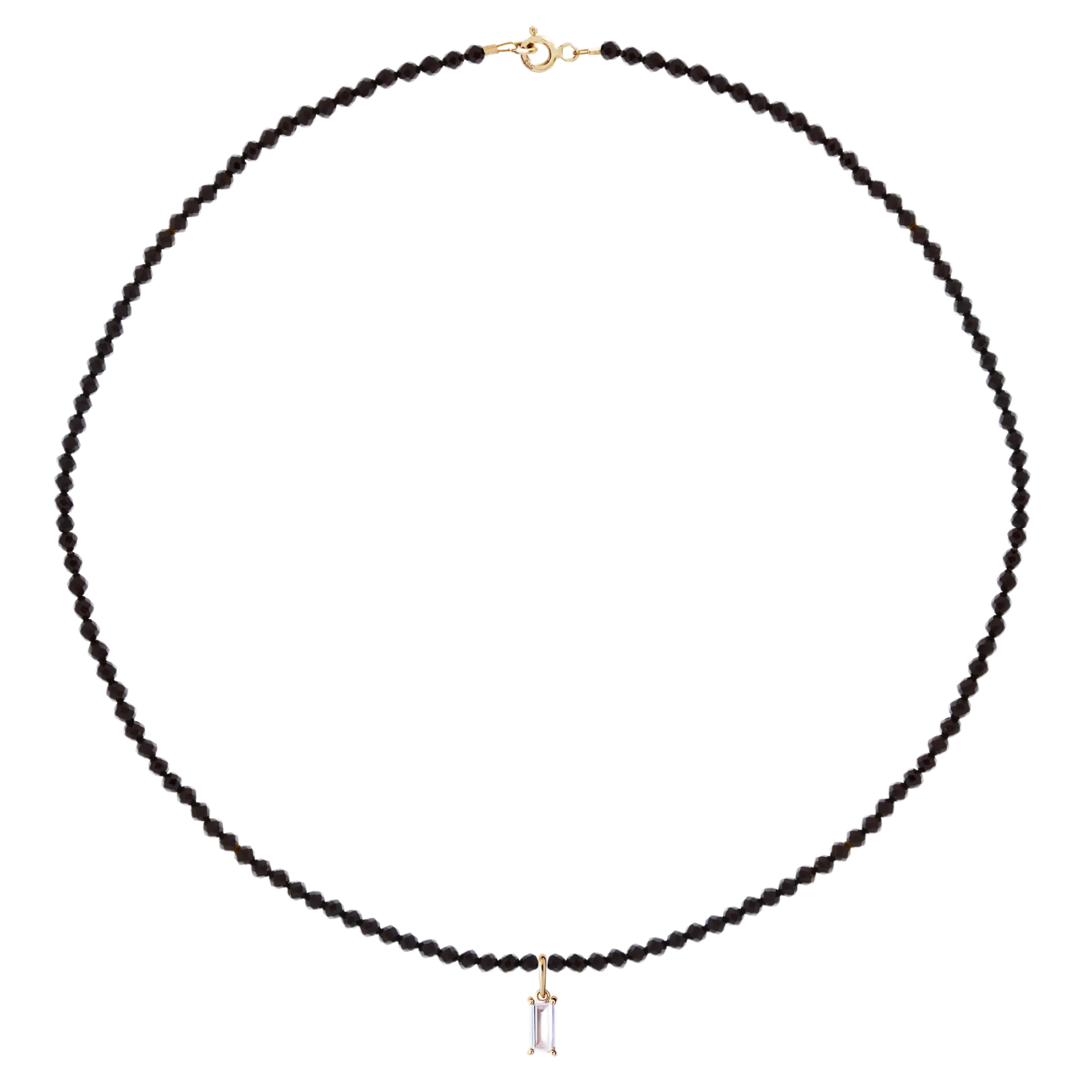 Colier Spinel&Baguette • Aur 14K LisaConcept