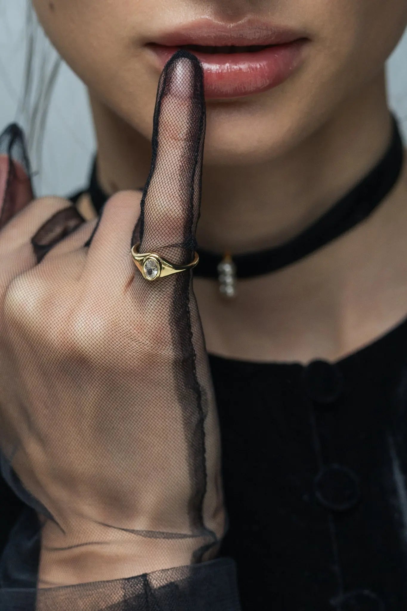 Inel Argint Oval Crystal LisaConcept