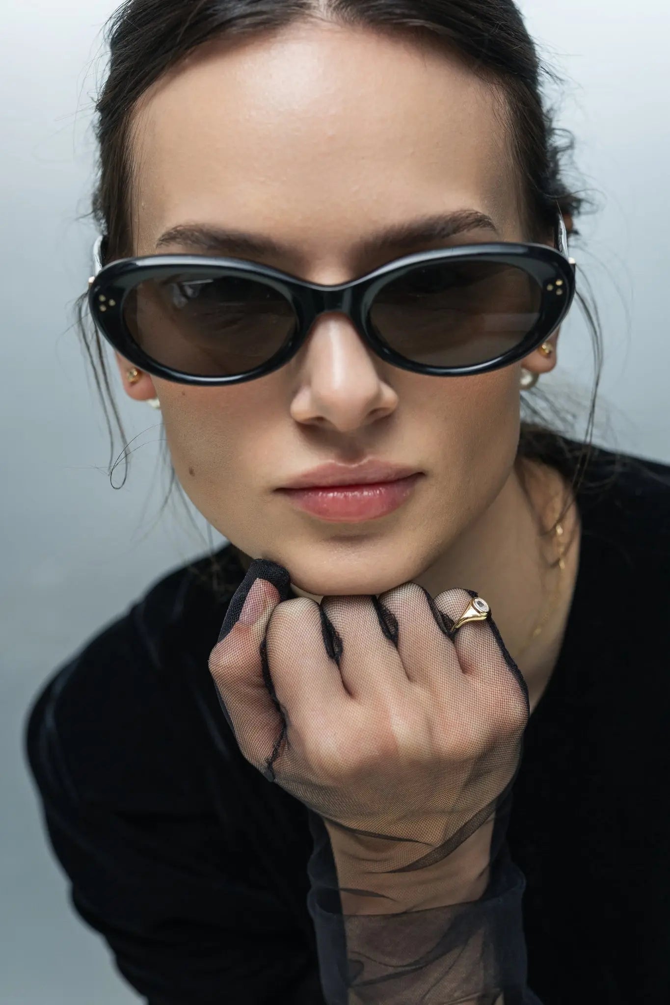 Inel Argint Oval Crystal LisaConcept