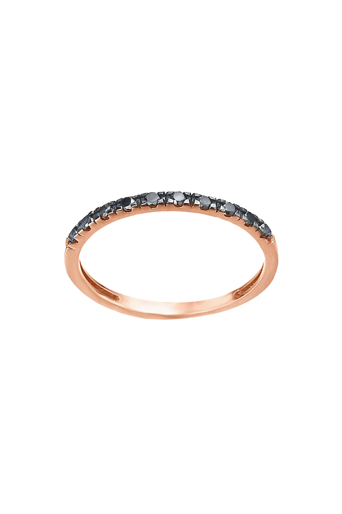 Inel aur Black Paved Band Lisa&Co.