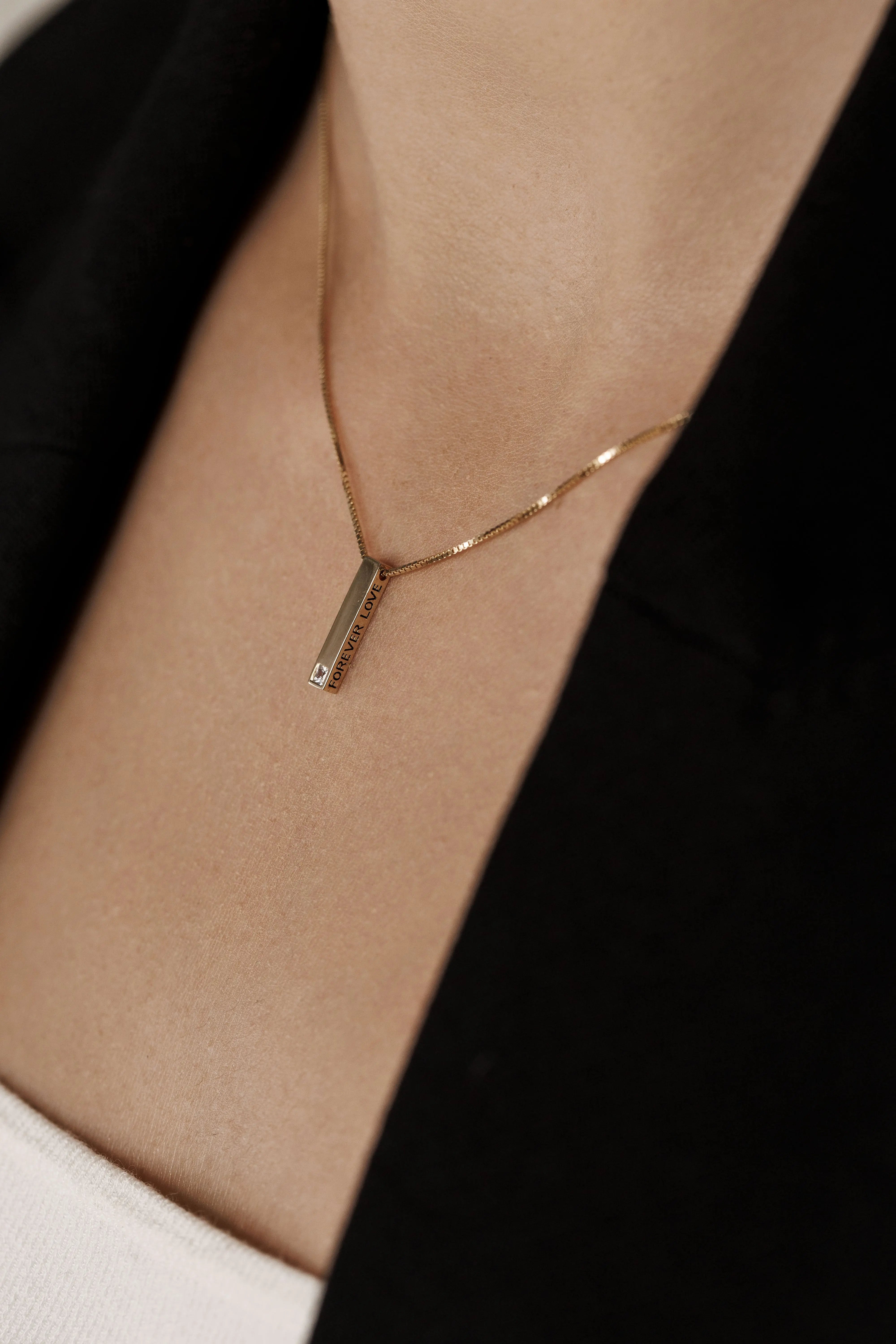 Lanț Argint Crystal Baguette LisaConcept