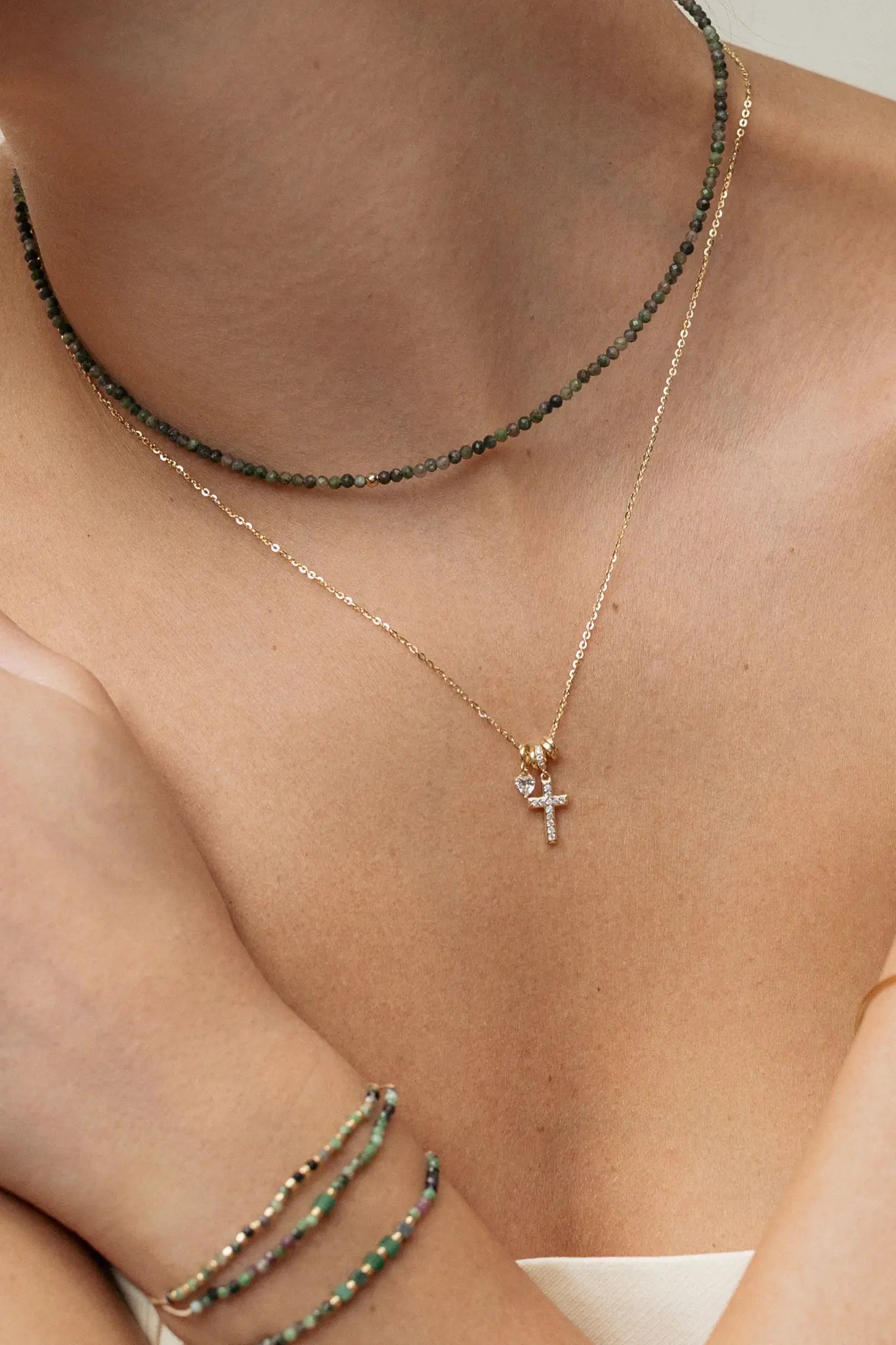 Lant Argint Trinkets Cross LisaConcept