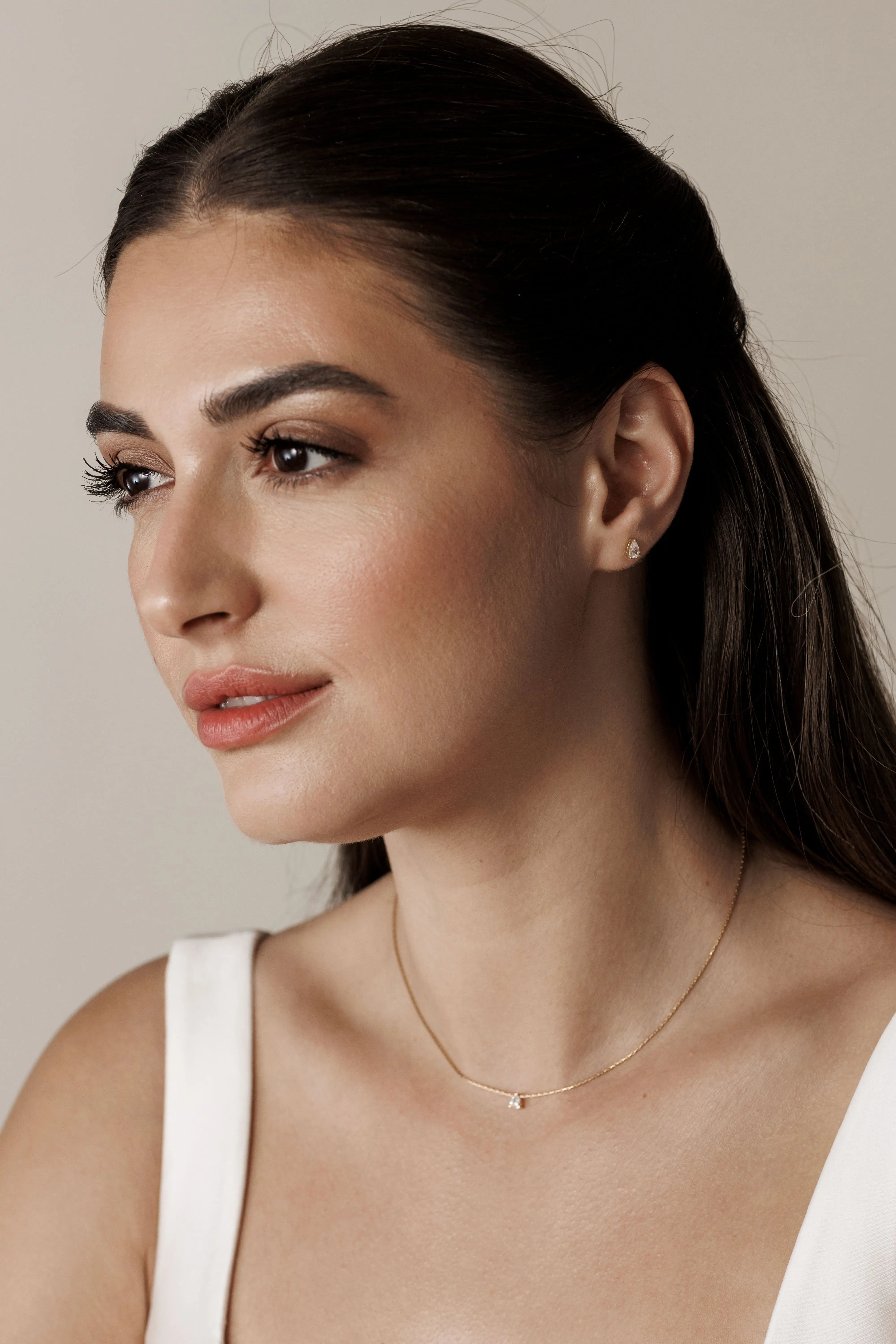 Lanț Aur Teardrop Diamond Lisa&Co.