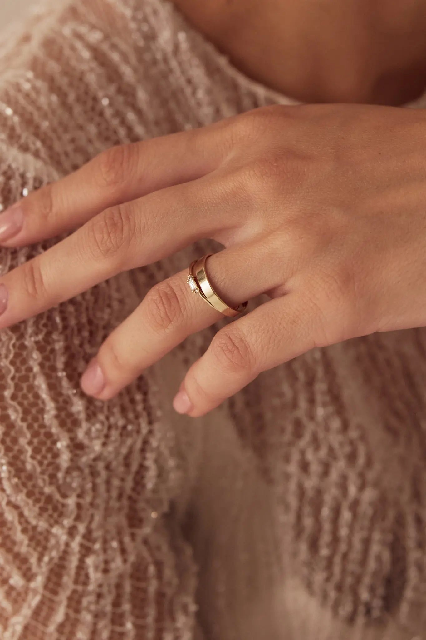 Verighetă Aur Fondness - pentru el LisaConcept